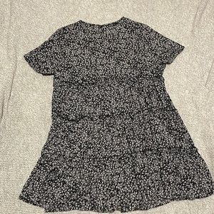 NEVER WORN! SHEIN Curve Black with ditsy white floral pattern!